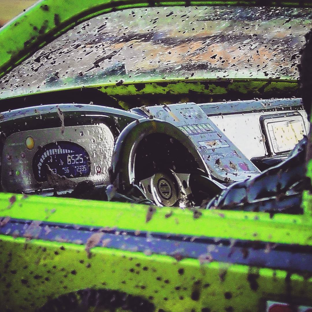 Race driver always get dirty