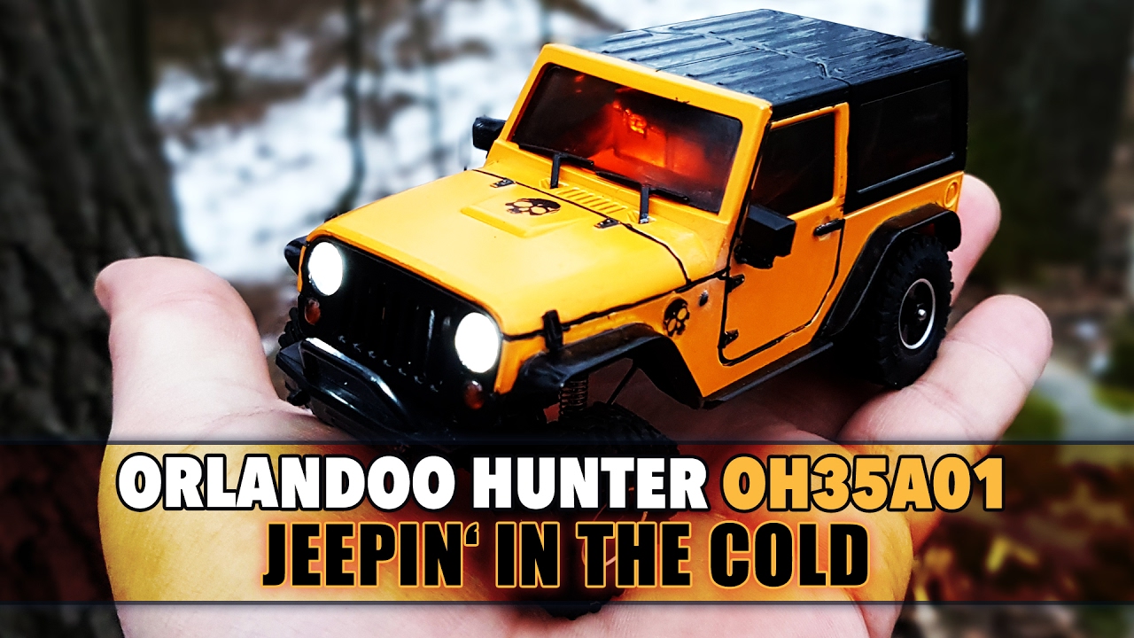 Orlandoo Hunter OH35A01 Jeep Wrangler - Jeepin in the cold