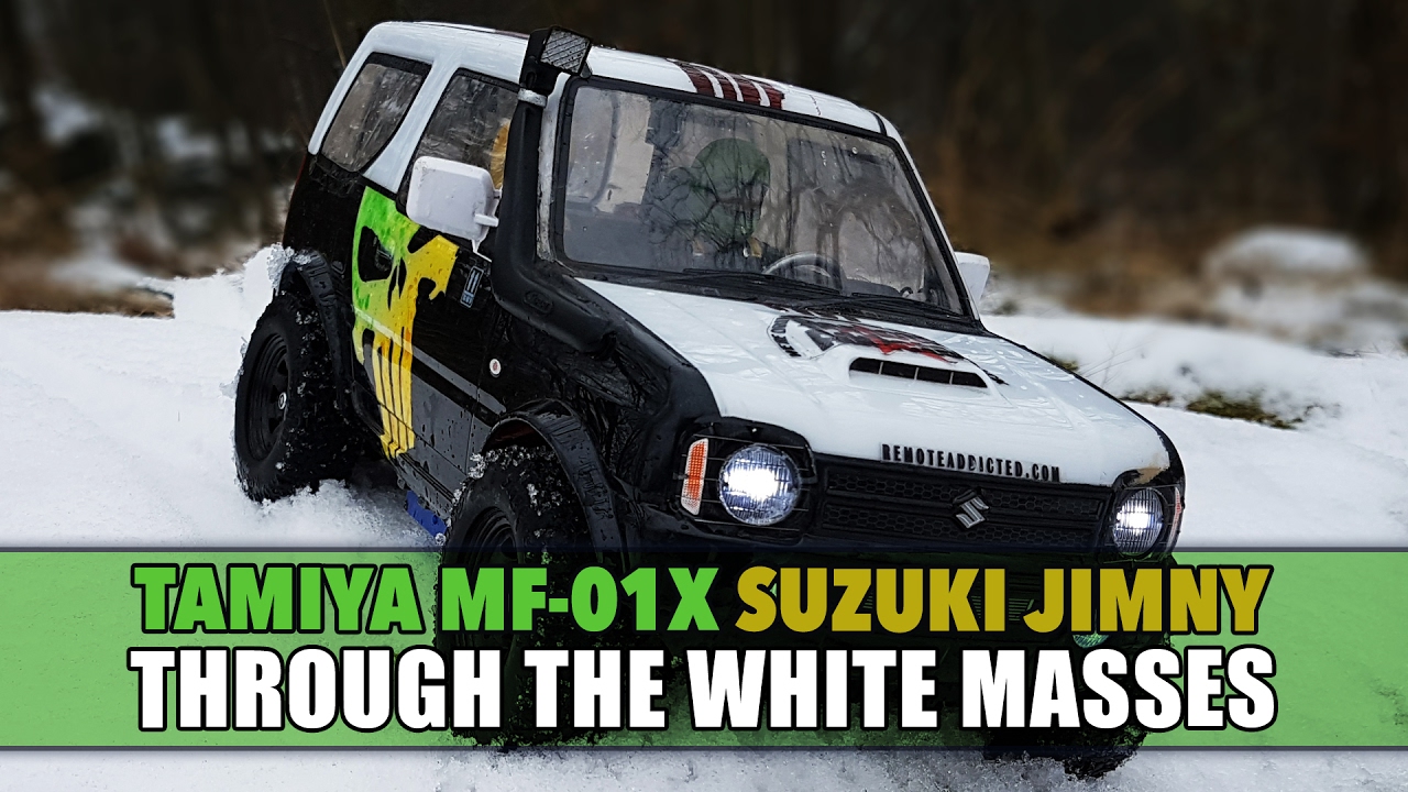 Tamiya MF-01X Suzuki Jimny - Through the white masses